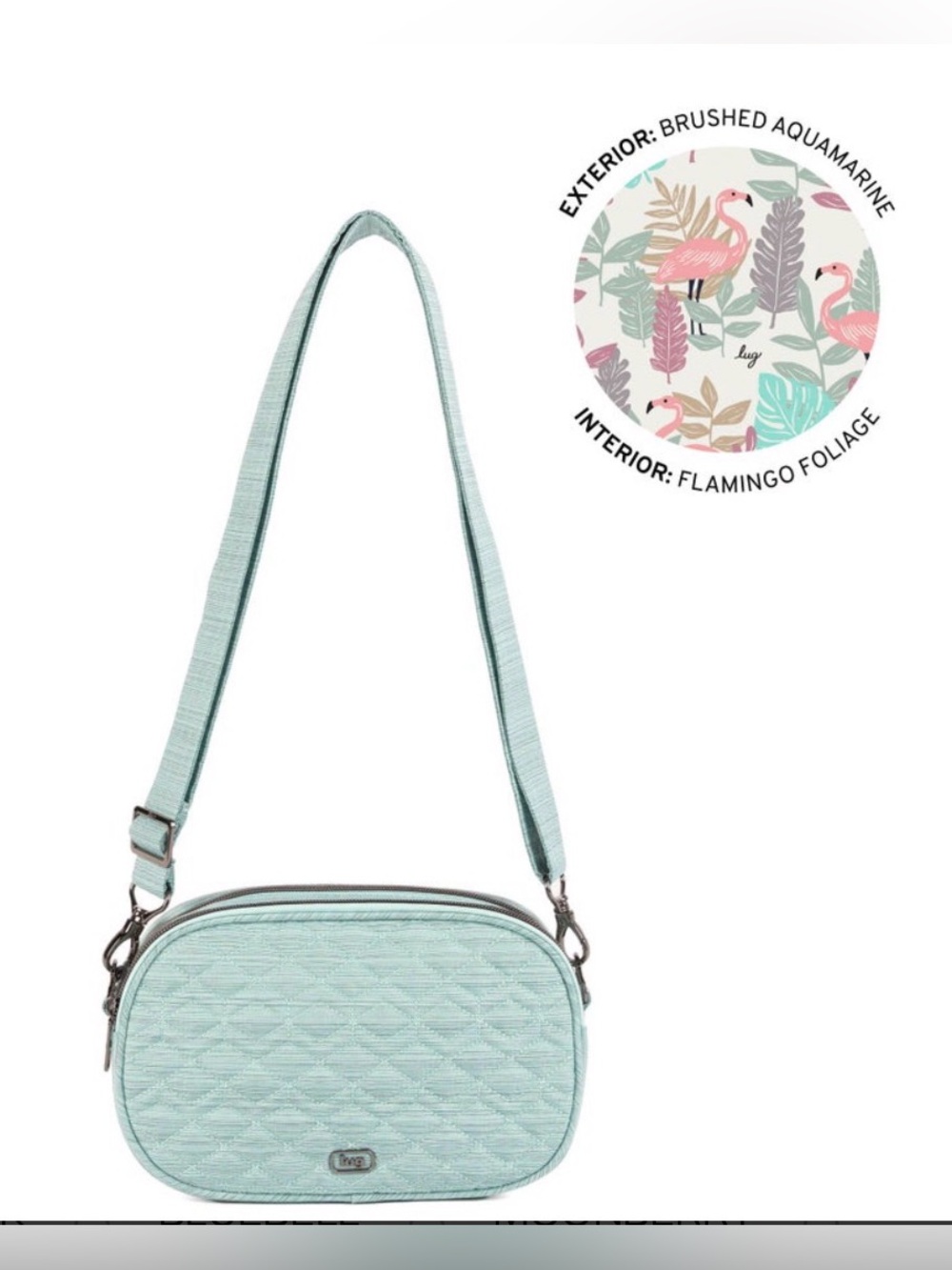Lug Comet Crossbody Bag NWT Brushed Aquamarine